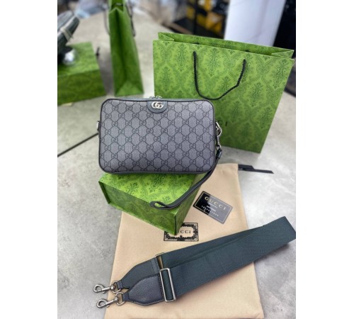 Кросс-боди Gucci Ophidia GG Supreme gray серая c781