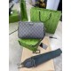 Кросс-боди Gucci Ophidia GG Supreme gray серая c781