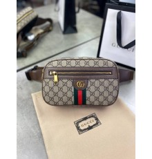 Поясная сумка коричневого цвета Gucci Ophidia GG Supreme c774