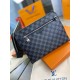 Клатч серый Louis Vuitton Kasai Damier Graphite c770