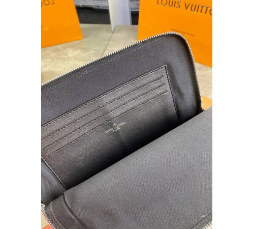 Клатч серый Louis Vuitton Kasai Damier Graphite c770