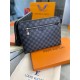 Клатч серый Louis Vuitton Kasai Damier Graphite c770