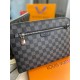 Клатч серый Louis Vuitton Kasai Damier Graphite c770