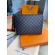 Клатч серый Louis Vuitton Kasai Damier Graphite c770