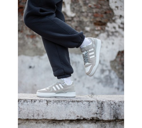 Жіночі кросівки Adidas Forum 84 Low gray white