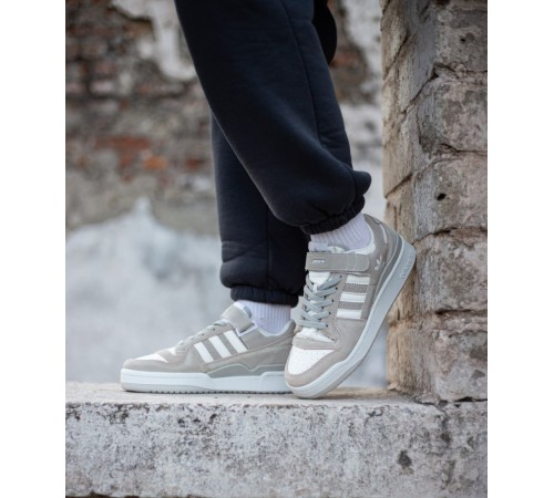 Жіночі кросівки Adidas Forum 84 Low gray white