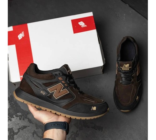 Кросівки шкіряні  New Balance коричневі