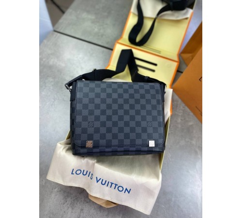 Мессенджер серый Louis Vuitton Damier Graphite c783