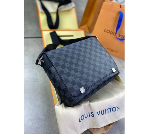 Мессенджер серый Louis Vuitton Damier Graphite c783