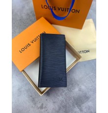 Бумажник Louis Vuitton Epi без молнии черный k320