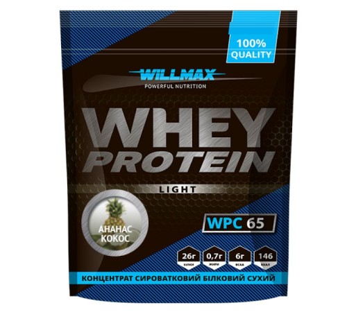 Whey Protein 65% 1 кг протеин (ананас кокос)