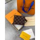 Бумажник Louis Vuitton коричневый k309