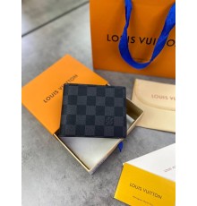 Бумажник серый Louis Vuitton Damier Graphite k311