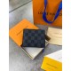 Бумажник серый Louis Vuitton Damier Graphite k311