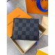 Бумажник серый Louis Vuitton Damier Graphite k311