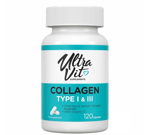 VPLab Collagen Type I & III - 120 caps коллаген витамины