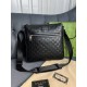 Мессенджер черный Gucci Black GG Supreme c779