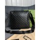 Мессенджер черный Gucci Black GG Supreme c779