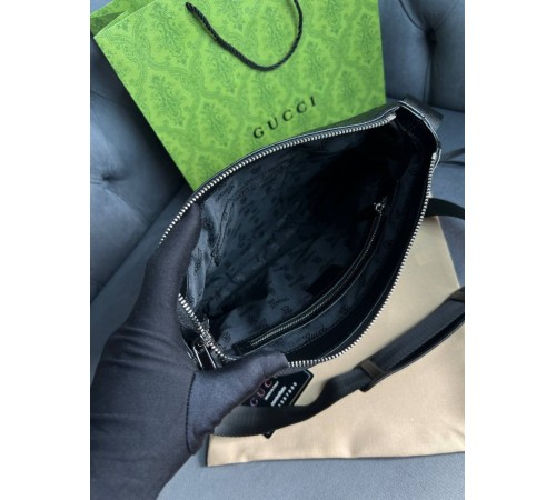 Мессенджер черный Gucci Black GG Supreme c779