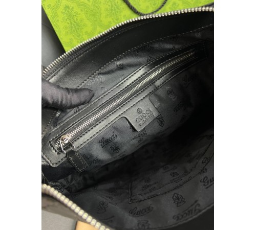 Мессенджер черный Gucci Black GG Supreme c779