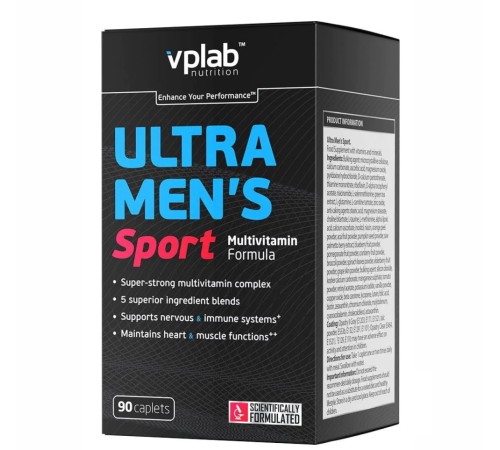 VPLab Ultra Men's Sport multivitamin - 90 caps витамины и минералы