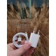 Мережевий зарядний пристрій Apple iPhone 5W USB + cabel USB to lightning original білий