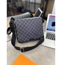 Мессенджер серый Louis Vuitton средний c222