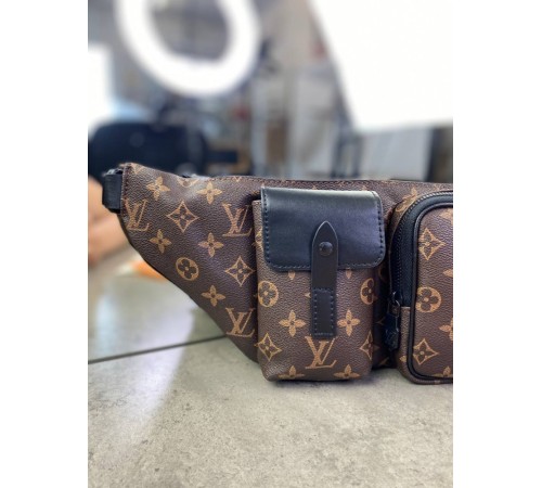 Поясная сумка коричневая Louis Vuitton Christopher  c594