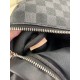 Поясная сумка серая Louis Vuitton Discovery из канвы Damier Graphite c596