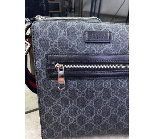 Мессенджер серый Gucci gray GG small c661