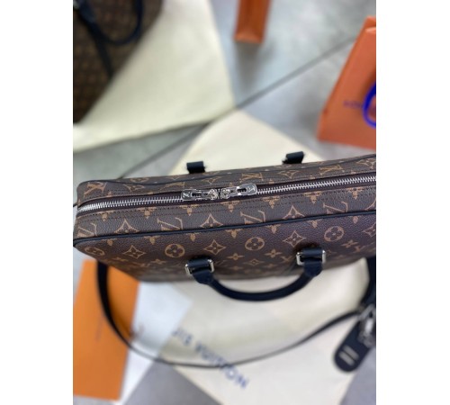 Сумка под документы/ноутбук коричневая Louis Vuitton brown monogram c662