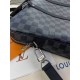 Сумка под документы/ноутбук серая Louis Vuitton brown monogram c663