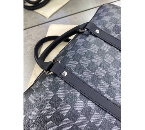 Сумка под документы/ноутбук серая Louis Vuitton brown monogram c663