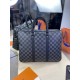 Сумка под документы/ноутбук серая Louis Vuitton brown monogram c663