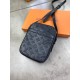 Мессенджер черный Louis Vuitton Danube PM Monogram Shadow c681