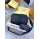 Мессенджер черный Louis Vuitton Duo black c764