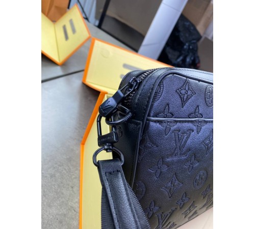 Мессенджер черный Louis Vuitton Duo black c764