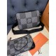 Мессенджер серый Louis Vuitton Bolso Trio graphite c765