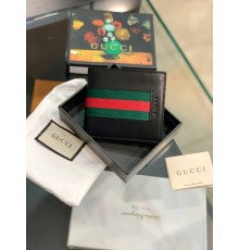 Бумажник Gucci кожаный черный k082