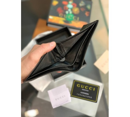 Бумажник Gucci кожаный черный k082