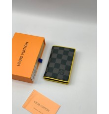 Кардхолдер-книжка Louis Vuitton серый k294