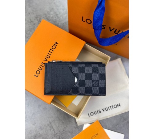 Визитница серая Louis Vuitton Damier Graphite grey k372