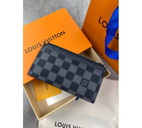 Визитница серая Louis Vuitton Damier Graphite grey k372