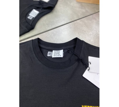 Футболка Vetements Click Here Tee черного цвета f605