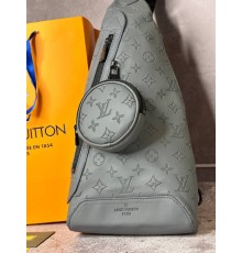 Сумка Louis Vuitton Duo Monogram Shadow Calf Leather Antracite Grey s007