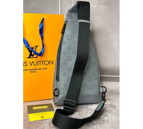 Сумка Louis Vuitton Duo Monogram Shadow Calf Leather Antracite Grey s007