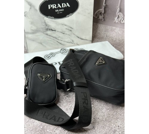 Сумка Prada через плечо небольшого размера черная s014