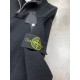 Трикотажная кофта Stone Island на молнии черного цвета sg271