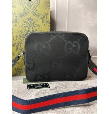 Сумка Gucci c орнаментом GG Jumbo S016, Черный