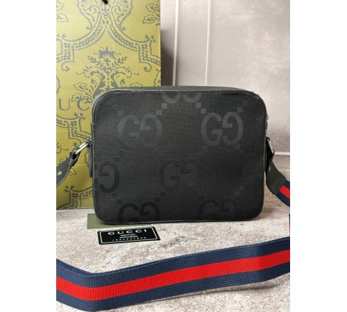 Сумка Gucci c орнаментом GG Jumbo S016, Черный